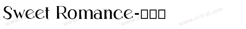 Sweet Romance字体转换